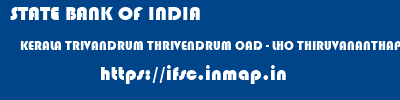STATE BANK OF INDIA  KERALA TRIVANDRUM THRIVENDRUM OAD - LHO THIRUVANANTHAPURAM  ifsc code